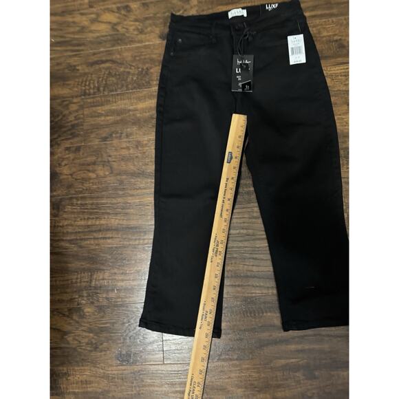 Nicole miller Black Jeans LUXE soho high rise Capri Sz:4 - Picture 6 of 6